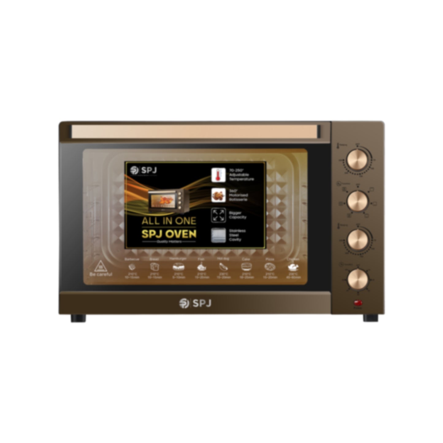 120 Litres Brown Color Electric Oven.