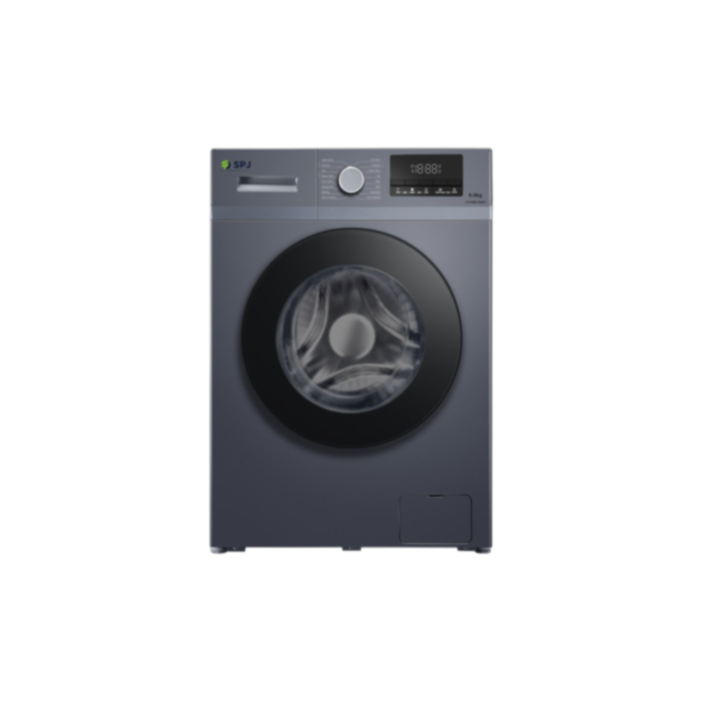 8kg Front Load Grey Color Full Automatic Washing Machine